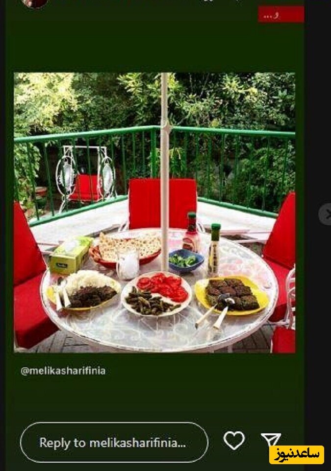 نگاه روز |چیدمان جذاب و زیبای حیاط باصفا و دلباز ملیکا، خواهر مهراوه شریفی نیا/ زیبا و آرامبخش