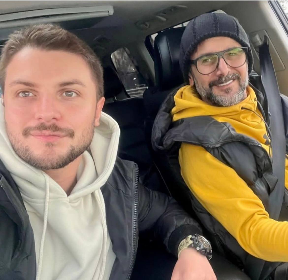 نگاه روز | سلفی امین حیایی و دارا / پدر و پسری صمیمی در یک قاب