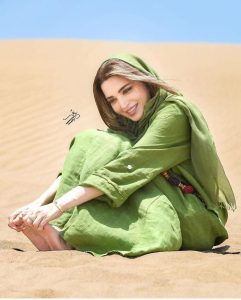 نگاه روز | قاب عکسی زیبا و دوست داشتنی با پوششی سبز از بهنوش طباطبایی