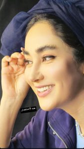 نگاه روز |نمایی از رخ زیبای بهاره افشاری با لبخندی زیبا