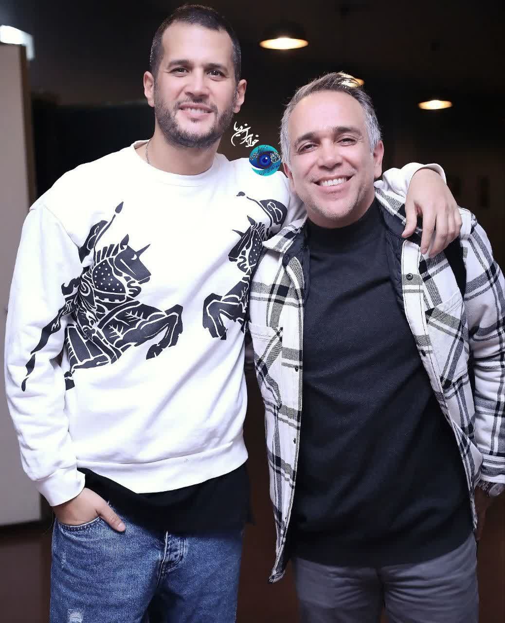 عکس داغ امروز | قاب عکسی دوستانه از سیاوش خیرابی و امیر کربلایی زاده