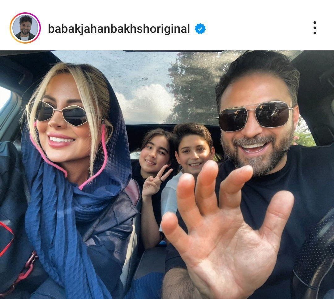 نگاه روز |سلفی جذاب بابک جهانبخش و همسرش