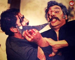 زمان وبگردی ؛ ؛ تصویری بازسازی شده از «بهمن مفید و جلال پیشواییان» در نمایی از فیلم تهمت؛در سال 1353 زمان وبگردی ؛ ؛ تصویری بازسازی شده از «بهمن مفید و جلال پیشواییان» در نمایی از فیلم تهمت؛در سال 1353