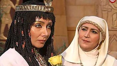 (عکس) «زلیخا و کاریماما» در مراسم تقدیر از سریال «یوسف پیامبر»؛ سال 1387