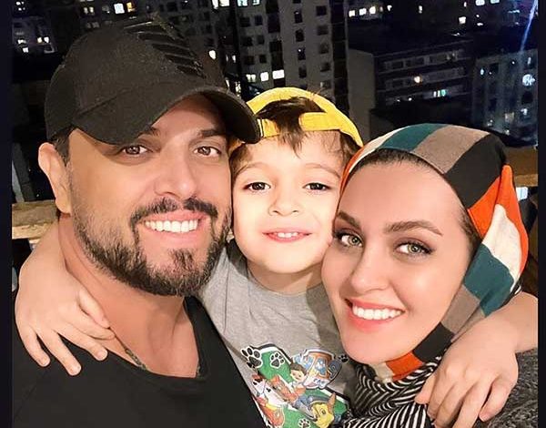 نگاه روز |قاب عاشقانه و دلنشین پدرام کریمی، مجری معروف و همسرش ؛ پسرش گوله نمکه