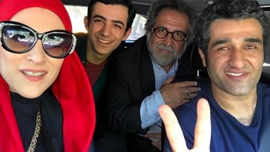 (عکس) «پژمان جمشیدی و ویشکا آسایش» در پشت صحنه «دیوار به دیوار»؛ سال 1395