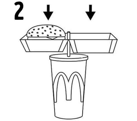 166823745261621-irannaz-com جعبه ای که داخلش همبرگر یا ناگت است ، ترفند خوردن سریع فست فود