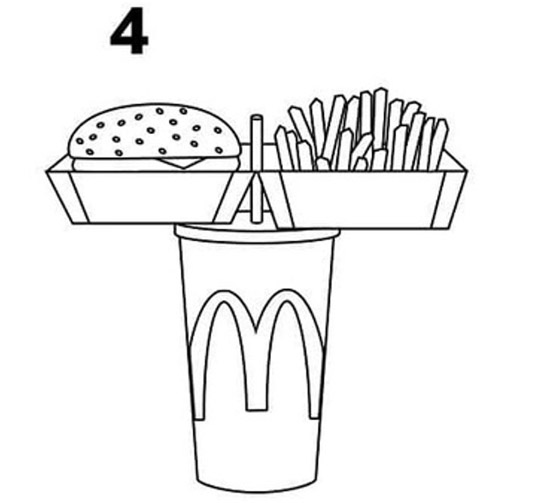 166823745689445-irannaz-com با یک دست بخورید و از نوشیدنی آن هم استفاده کنید ، ترفند خوردن سریع فست فود