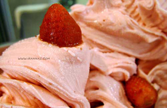 166832112389583-irannaz-com بستنی توت فرنگی ، رابطه بستنی با شخصیت افراد