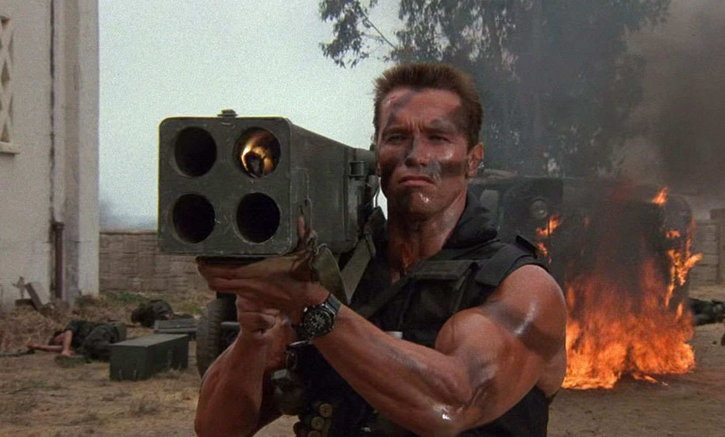 commando-1985 فیلم اکشن اغراقآمیز کماندو