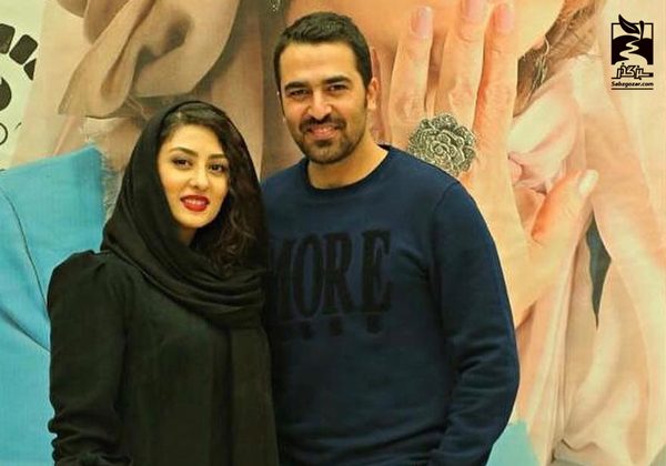 الهام طهموری و همسر عکس الهام طهموری و همسرش
