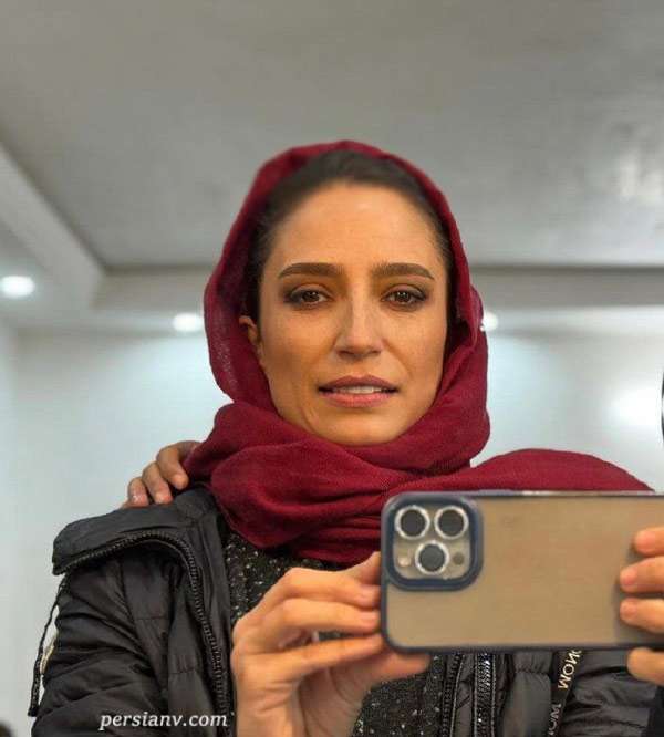 سلفی پربازدید نگار جواهریان در پشت‌صحنه وحشی