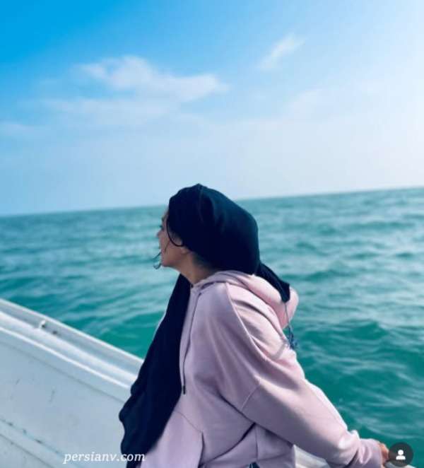 ندا قاسمی در دریا