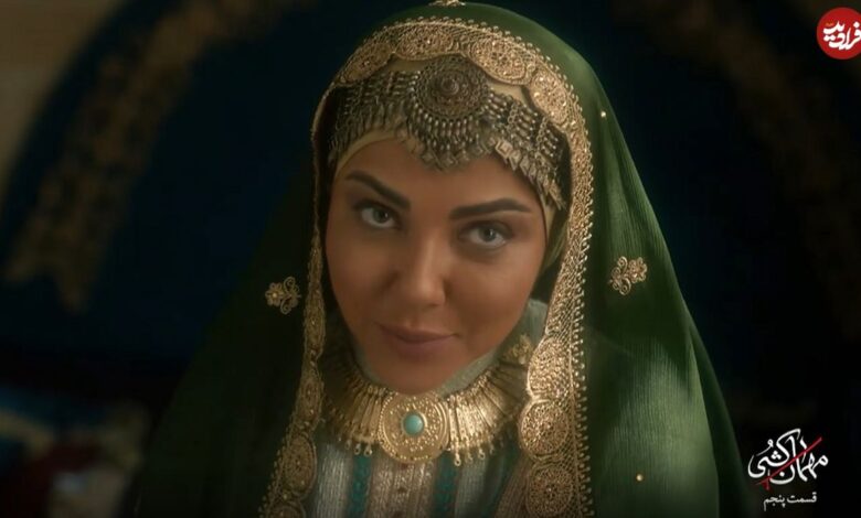 عکس؛ چهرۀ «همسر ابن زیاد» در پشت‌صحنۀ سریال «مهمان‌کشی»