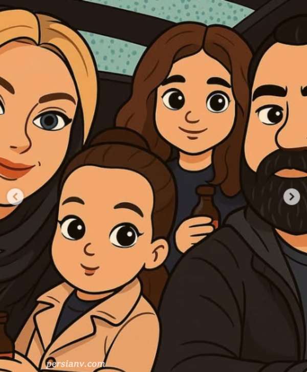 رضا صادقی و خانواده اش