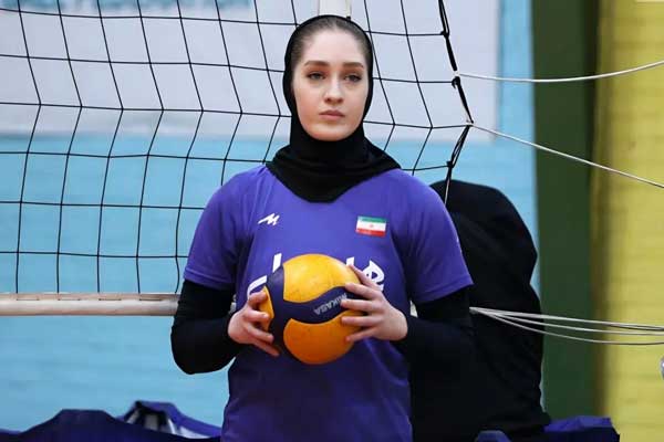 دختر چشم رنگی والیبال ایران