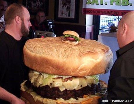 فروش بزرگترین همبرگر جهان با 153 کیلو وزن +عکس فروش بزرگترین همبرگر جهان با 153 کیلو وزن +عکس