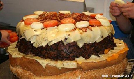 فروش بزرگترین همبرگر جهان با 153 کیلو وزن +عکس فروش بزرگترین همبرگر جهان با 153 کیلو وزن +عکس