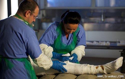 مردی که به روش فراعنه مصری مومیایی شد +عکس مردی که به روش فراعنه مصری مومیایی شد +عکس