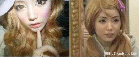 دختری که 2 سال آرایش صورتش را پاک نکرد +عکس