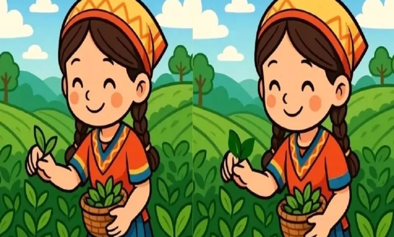 بازی فکری؛ فقط چشم های عقابی و تیزبین 3 تا تفاوت تصویر دخترک روستایی رو پیدا میکنه