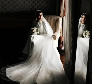 نگاه روز | عکس «شیوا موحد» بچه مهندس 4 با لباس عروس در کنار همسرش