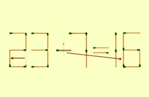 بازی فکری؛ ۹۰ درصد از باهوش‌ ها نمیتونن با 2 حرکت کبریت معادله ۱۵=۷+۳۳ رو درست کنن