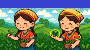 بازی فکری؛ فقط چشم های عقابی و تیزبین 3 تا تفاوت تصویر دخترک روستایی رو پیدا میکنه