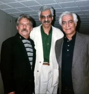 عکس داغ امروز | عکس جذاب فردین در دیدار با کیومرث پوراحمد و داوود رشیدی دهه ۷۰