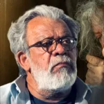 قاب عاشقانه حسن پورشیرازی و همسرش در یک مراسم