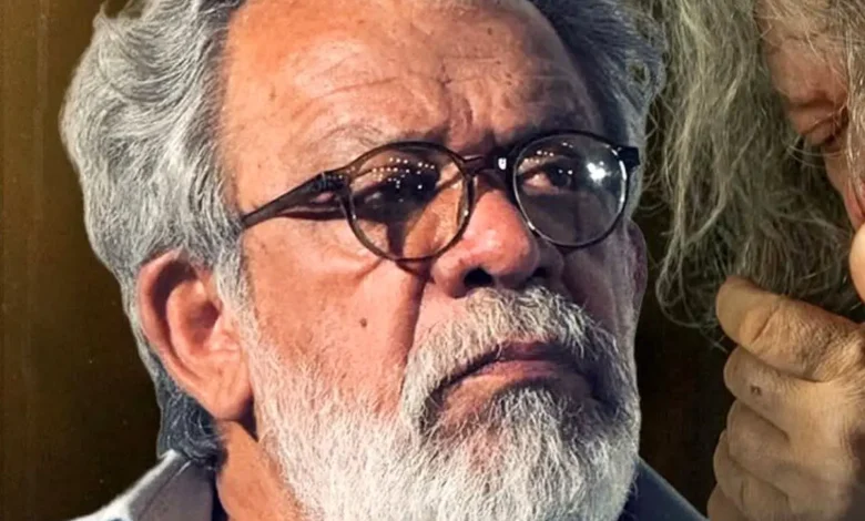 قاب عاشقانه حسن پورشیرازی و همسرش در یک مراسم