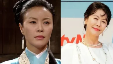 عکس | سفر در زمان ؛بانو یومیول و مودونگ در پشت صحنه سریال جومونگ سال 1384