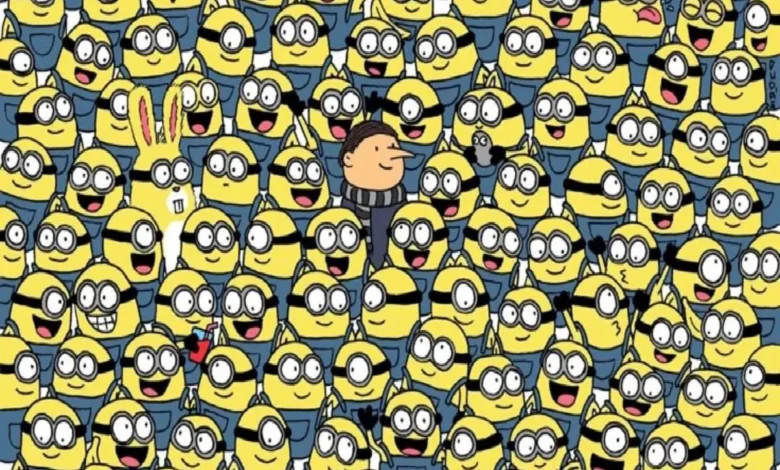 بازی فکری؛ یک هیچ جلویی اگه بین هزاران مینیون موز پیدا کنی اونم 3تا