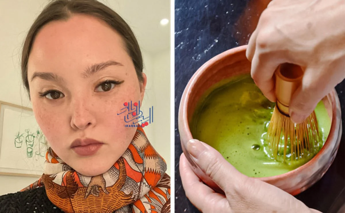 زنان ژاپنی به کف سر خود چای ماچا می زنند