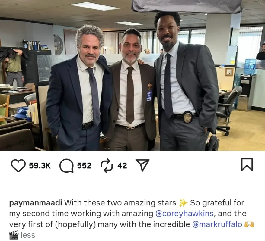 قاب روز | عکسی که پیمان معادی از خودش و مارک روفالو منتشر کرد قاب روز | عکسی که پیمان معادی از خودش و مارک روفالو منتشر کرد