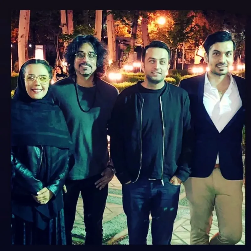 قاب روز | عکس دیدنی حدیث چهره پرداز «مومو» سریال بچه مهندس 3 و مصطفی زمانی 