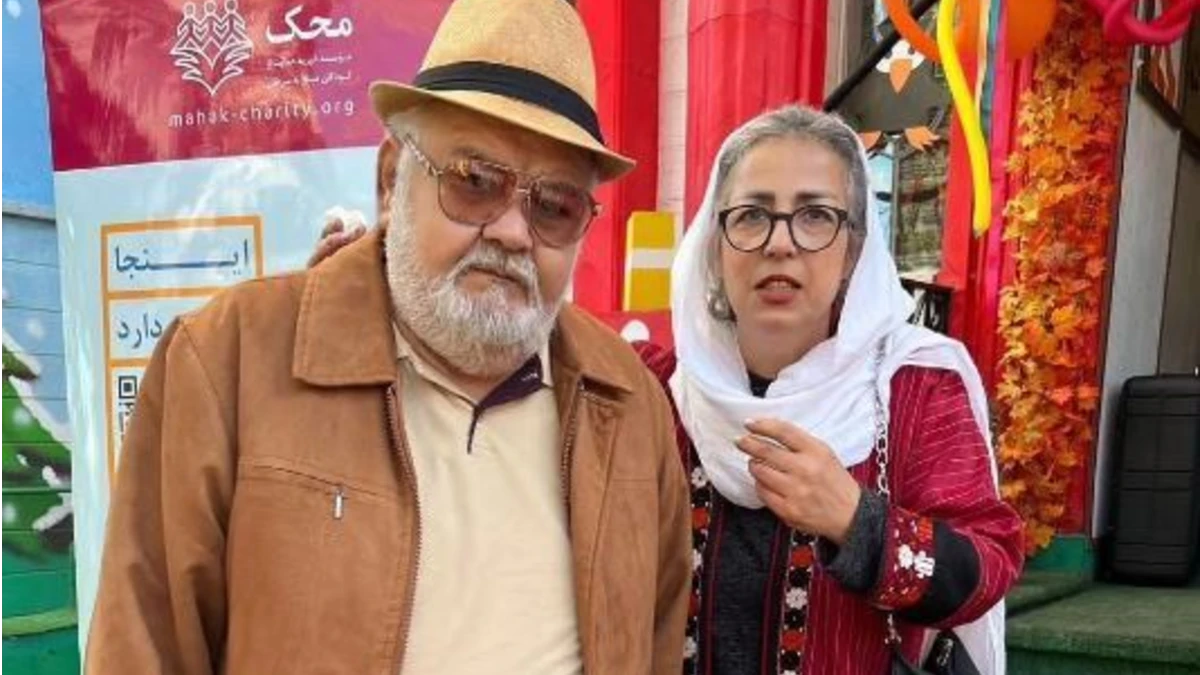 قاب روز | اکبر عبدی همراه همسرش با موتور قاب روز | اکبر عبدی همراه همسرش با موتور