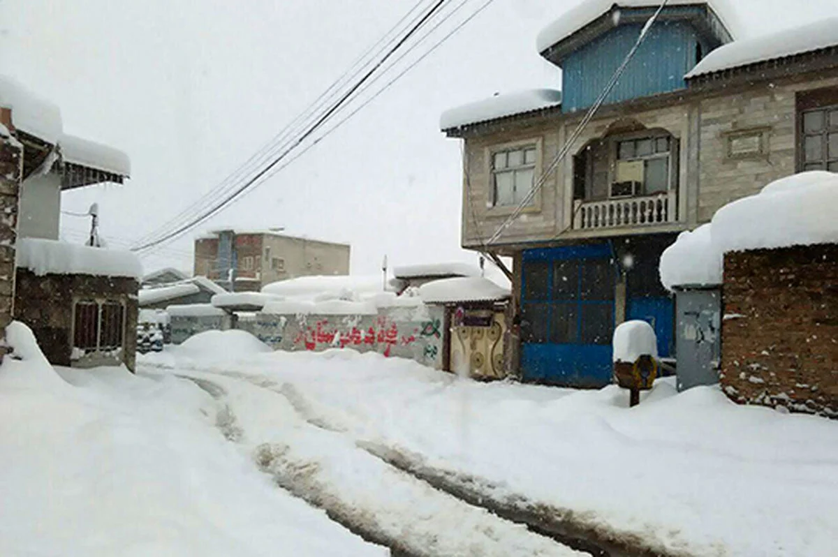 خبر جدید؛ مردم منطقه سوادکوه تا کمر در برف گیر کردند!