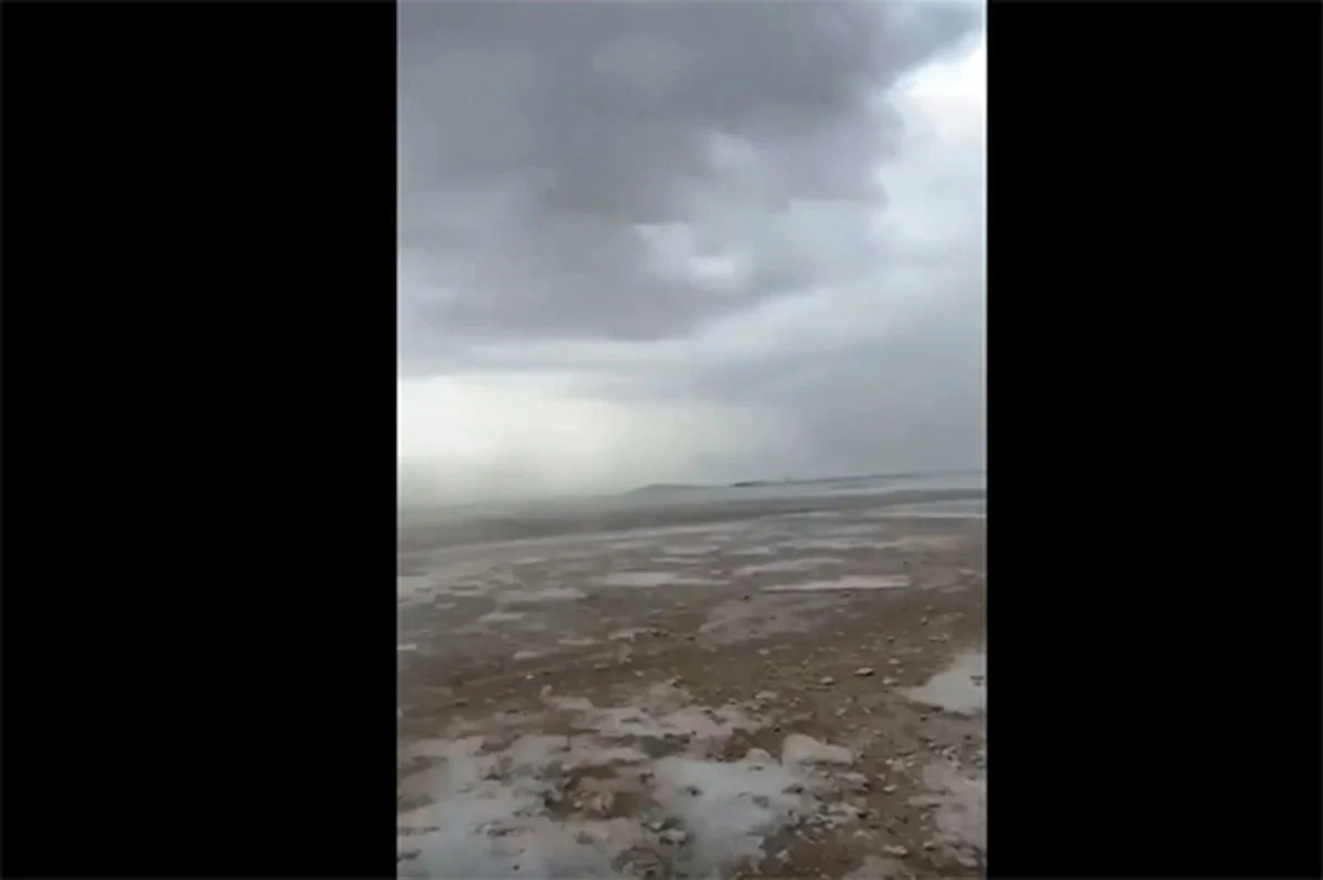 خبر جدید؛ بارش باورنکردنی برف در قطر