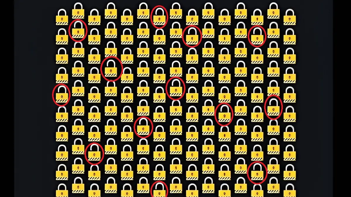 پاسخ-تست-بینایی-یافتن-قفل-های-باز