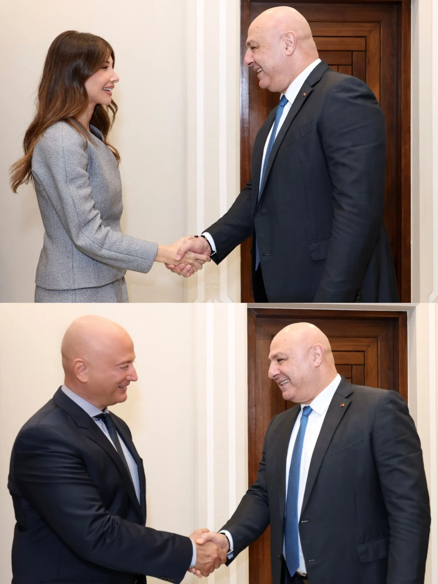 استایل رسمی نانسی عجرم در ملاقات با رئیسجمهور لبنان خبرساز شد استایل رسمی نانسی عجرم در ملاقات با رئیسجمهور لبنان خبرساز شد