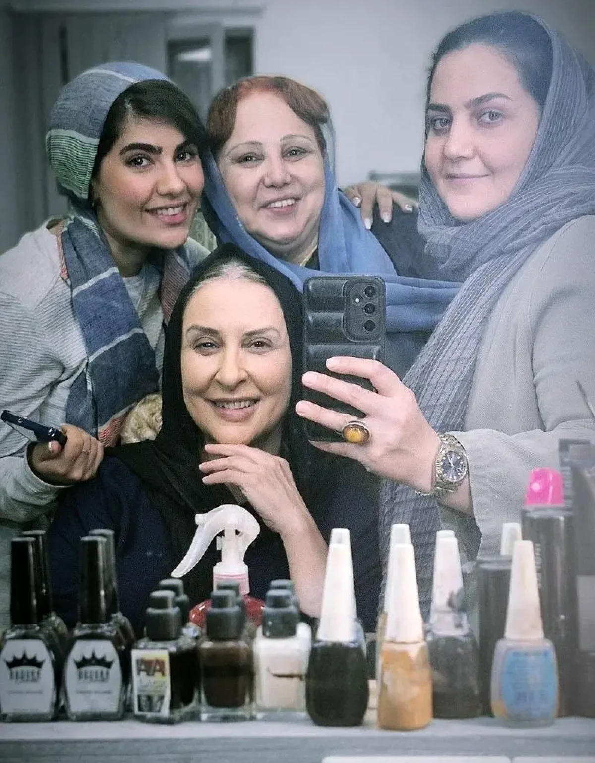 چهره متفاوت بهنوش بختیاری و مرجانه گلچین بدون آرایش + عکس